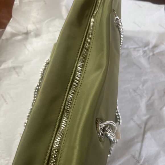 Tory Burch Ella croc tote green / khaki new - Picture 7 of 8